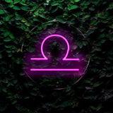 Libra Zodiac Neon
